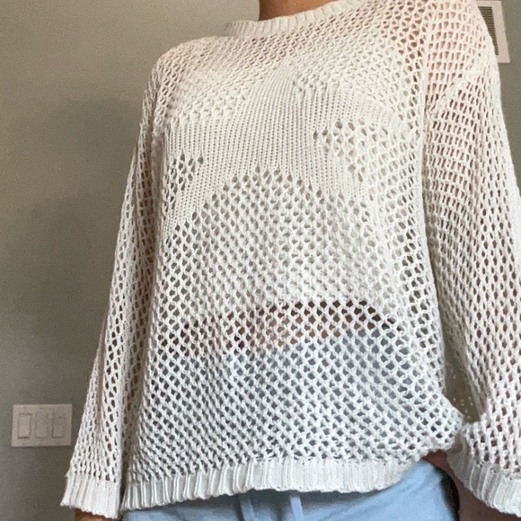 Star pattern crochet hollow sweater - Picture 7 of 8